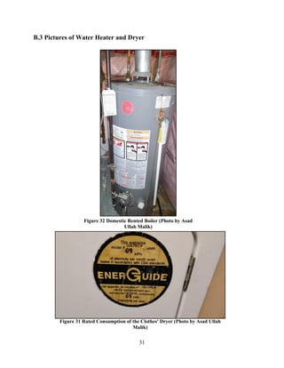 31
B.3 Pictures of Water Heater and Dryer
Figure 32 Domestic Rented Boiler (Photo by Asad
Ullah Malik)
Figure 31 Rated Consumption of the Clothes' Dryer (Photo by Asad Ullah
Malik)
 