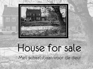 House for sale
Met schaatsbaan voor de deur
 