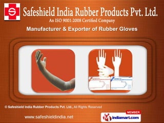 Manufacturer & Exporter of Rubber Gloves
 
