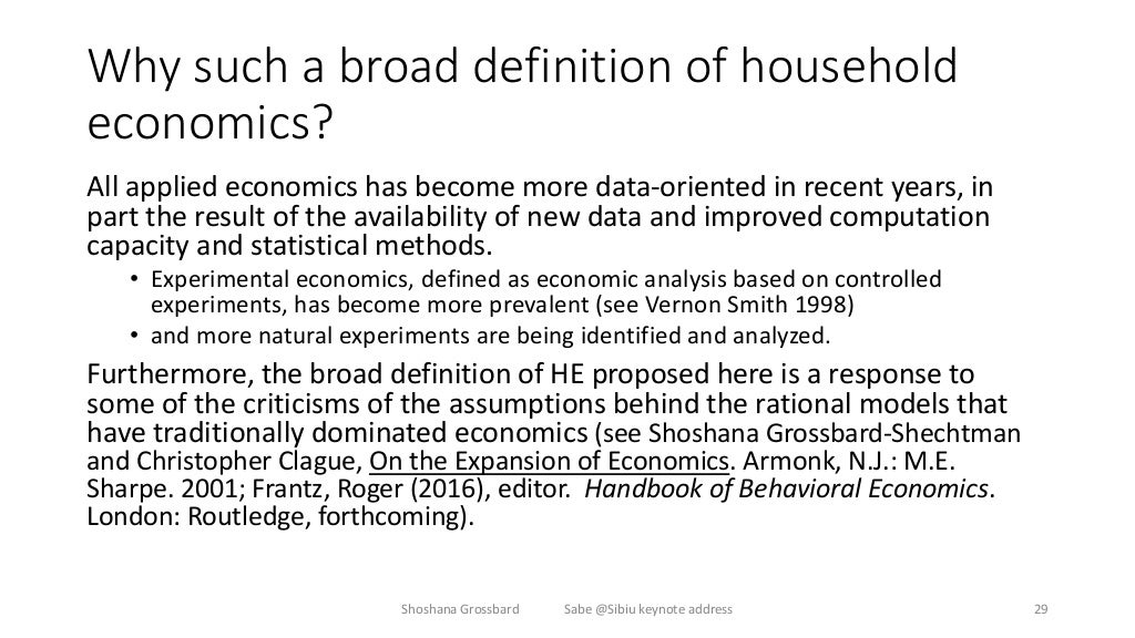 Household economics keynote sep 4 2015 edited sept 10