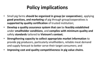 Household pork consumption behaviour in Vietnam: Implications for pro-smallholder pig value chain upgrading
