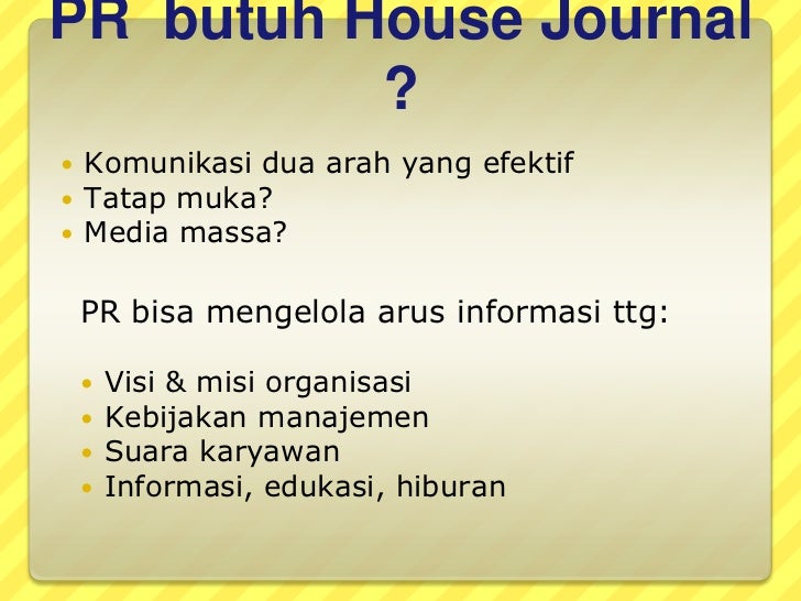 House journal