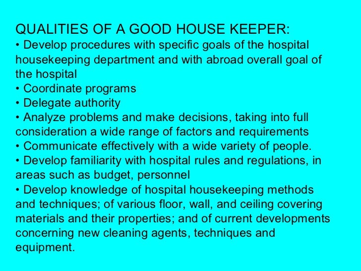 House Keeping