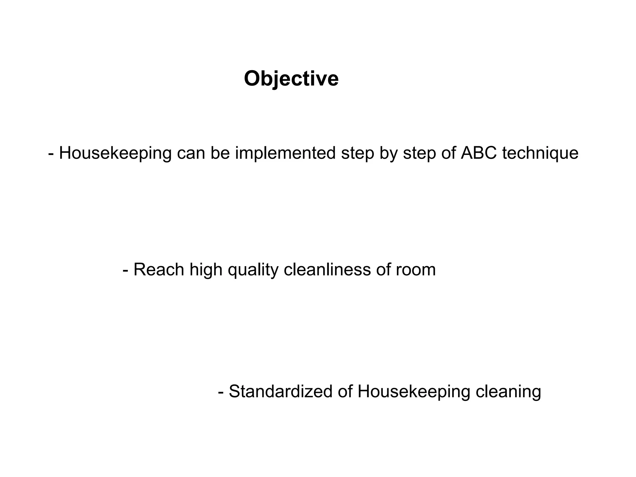 Housekeeping abc training | PPT