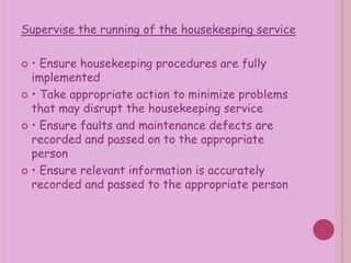 Housekeeping department | PPT
