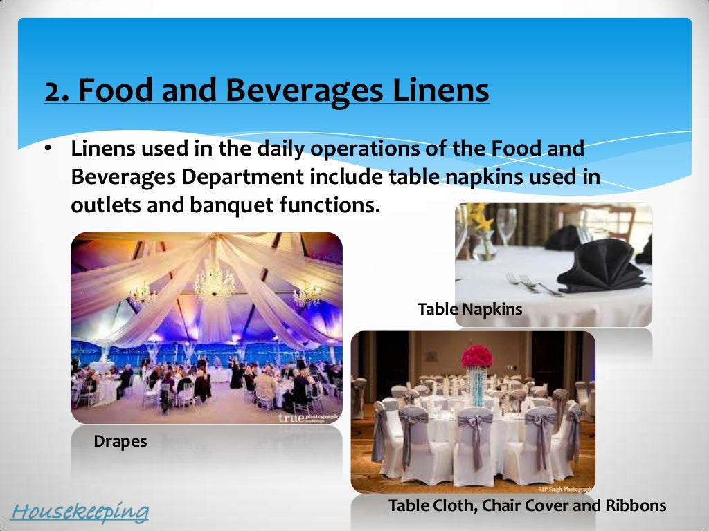 Housekeeping, engineering and security department