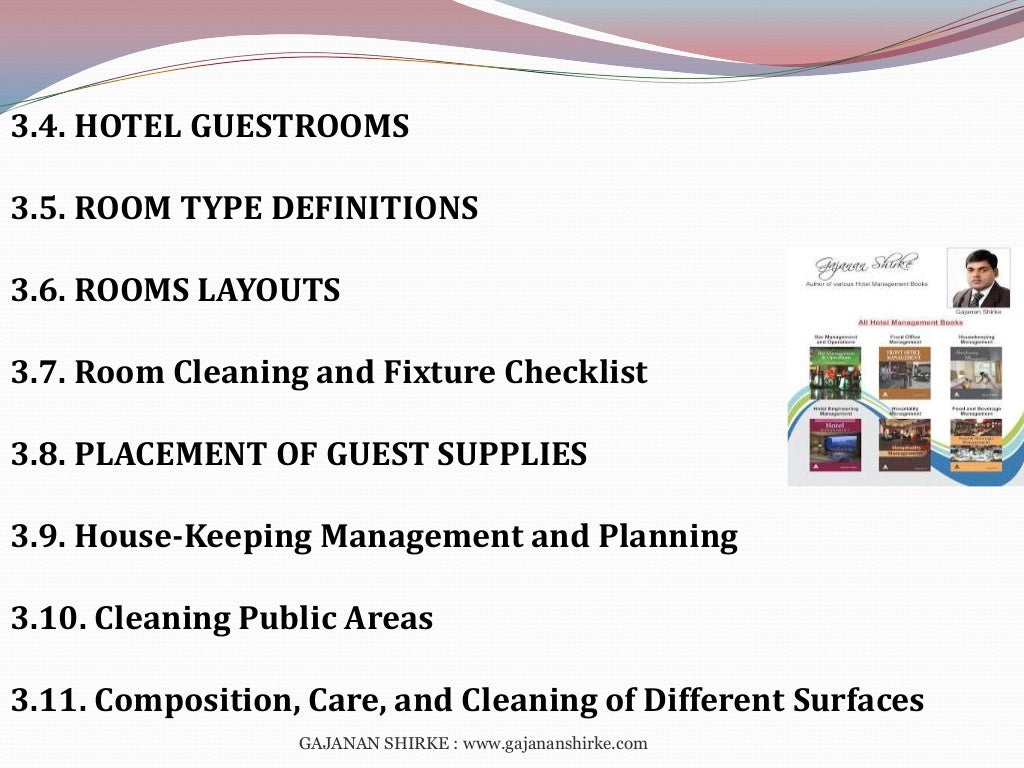 Housekeeping management book
