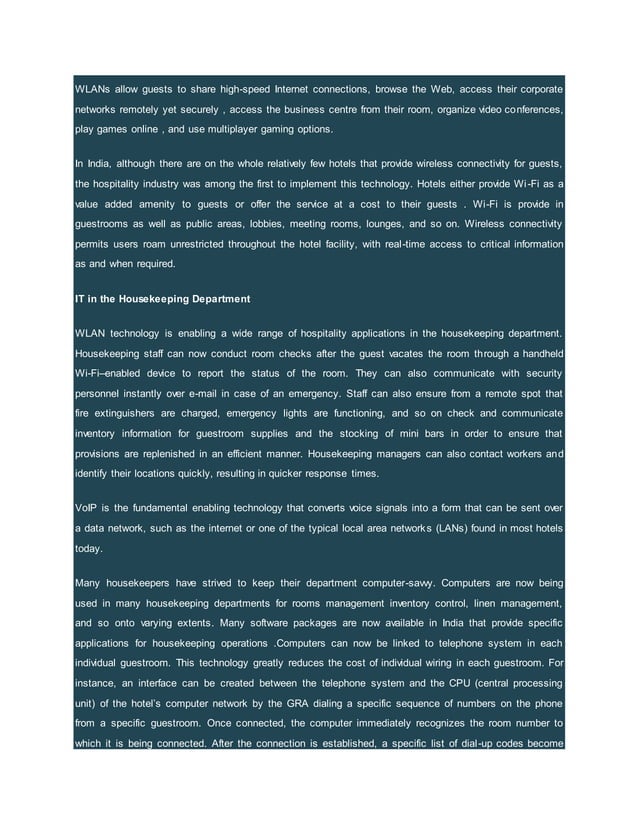 House keeping notes PDF