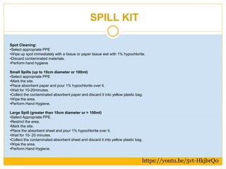 Housekeeping procedures, biomedical waste safety, nsi protocols. | PPTX
