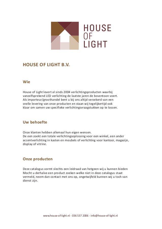 House of light catalogus 2017 House of light catalogus 2017