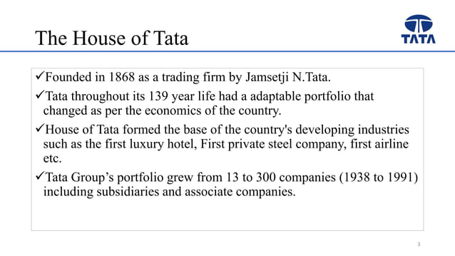 the house of tata case study