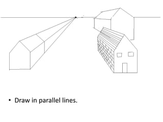 • Draw in parallel lines.