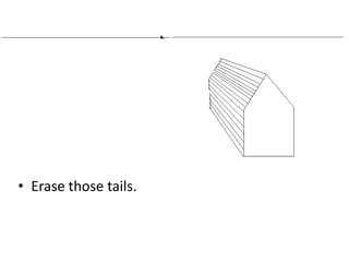 • Erase those tails.