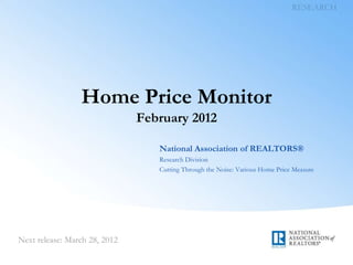 House Price Monitor March 2012