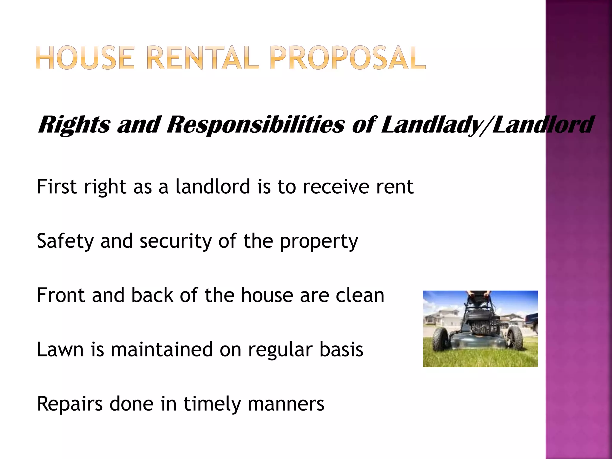 House Rent Image For Project House rental project final | PPTX