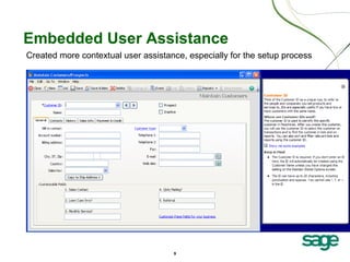 9
Embedded User Assistance
Created more contextual user assistance, especially for the setup process
 