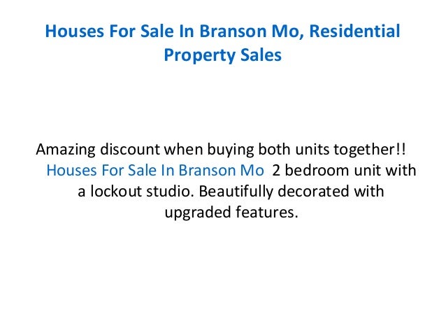 Houses For Sale In Branson Mo Residential Property Sales