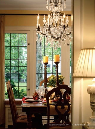 november/december 2007 |ce| housetrends 25
 