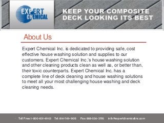 • Toll Free: 1-800-831-4963 Tel: 814-749-9015 Fax: 888-536-3795 info@expertchemicalinc.com
About Us
Expert Chemical Inc. i...