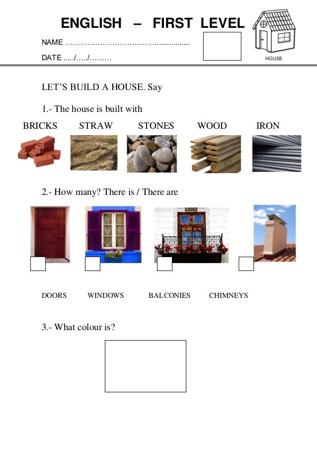 House worksheet