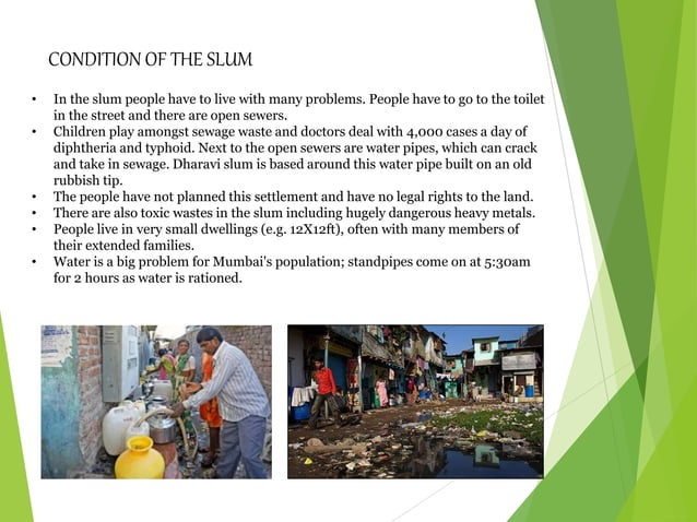 The Ravi Slum DHARAVI SLUM, MUMBAI | PPTX | Indoor Environmental Quality | Home & Garden