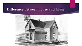 Difference between house and home
 