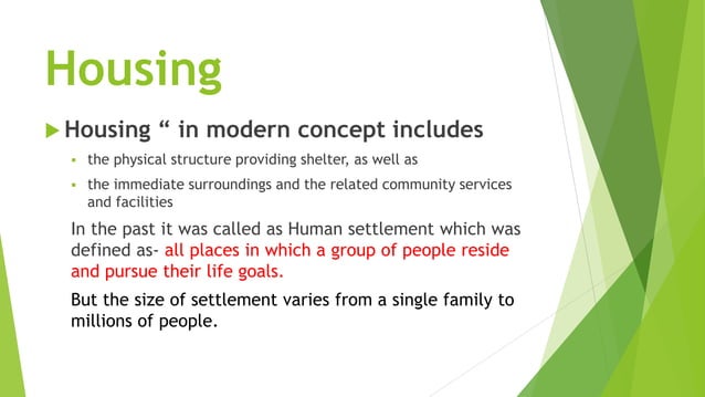 Housing | PPTX | Government Support and Welfare | Financial Assistance