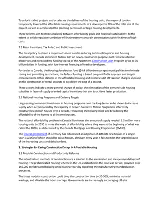 Housing Affordability Policy and Public Private Partnerships | PDF