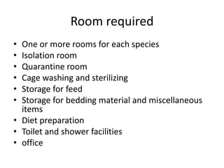 Room Required Housing and Caging.pptx
