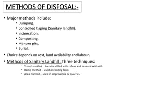 HOUSING AND DISPOSAL OF WASTE community medicine.pptx