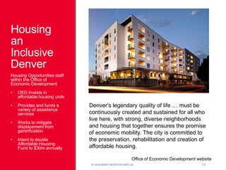 Housing and Economic Development for Inclusive Communities | PDF