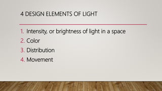Housing and interior design (Lighting)