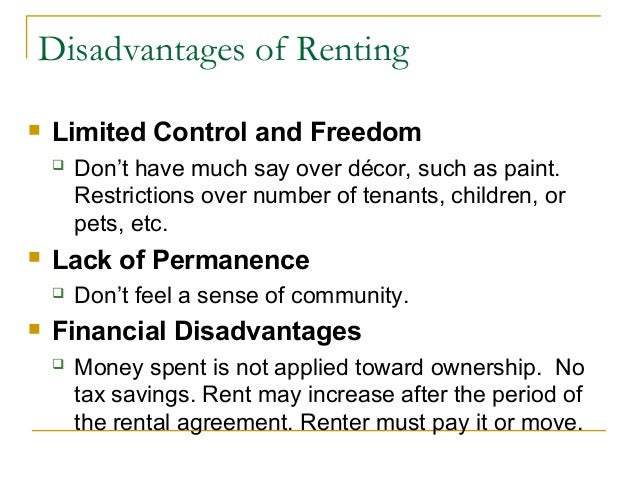 Persuasive essay on renting vs buying a home