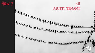 All 
MULTI-TENANT 
HOW ?  