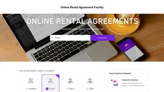 Online Rental Agreement Facility
 