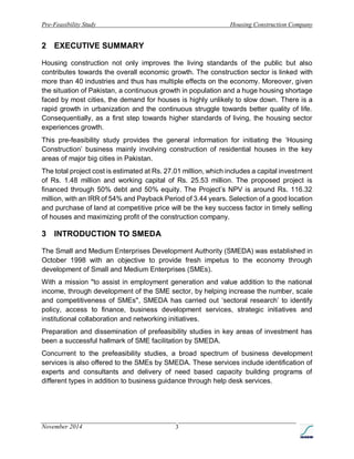 House construction company Feasibility report | PDF