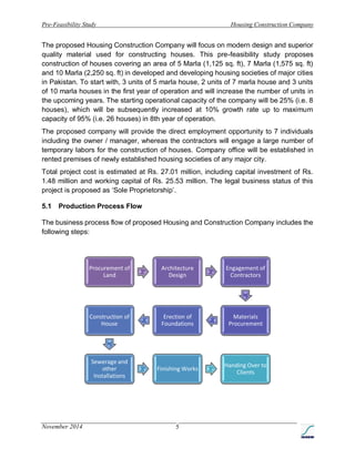 House construction company Feasibility report | PDF
