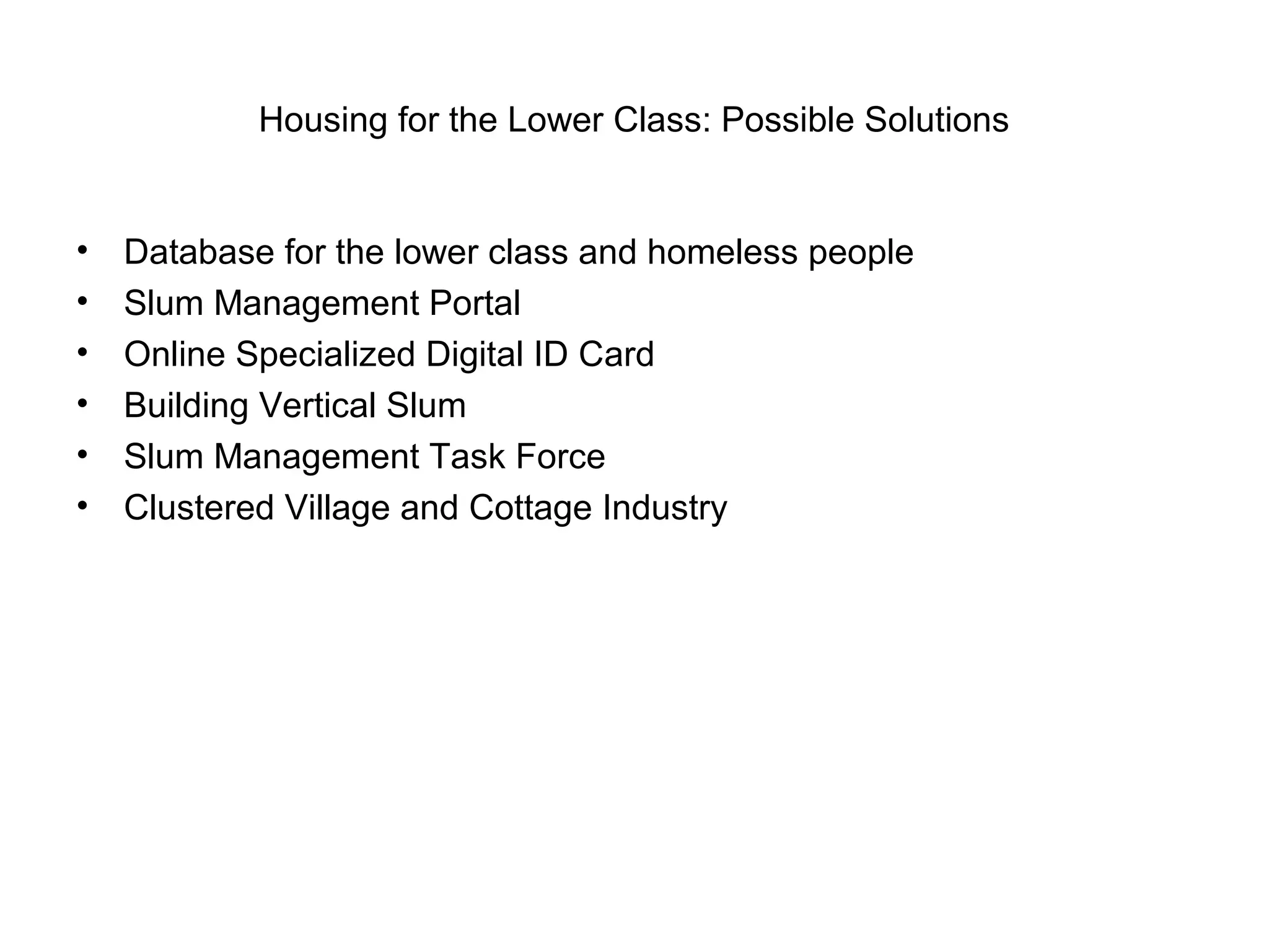 Housing for the working poor and homeless people in Dhaka City : E ...