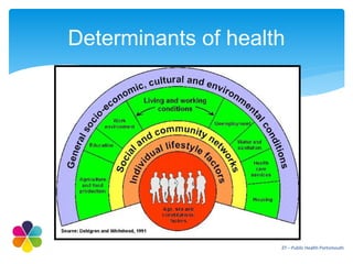 Determinants of health
31 - Public Health Portsmouth
 