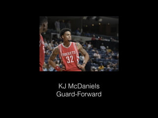 KJ McDaniels
Guard-Forward
 