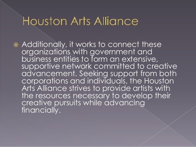 Houston Arts Alliance Advances Creative Careers and Community