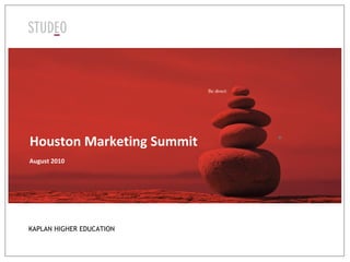 Houston Marketing Summit August 2010 