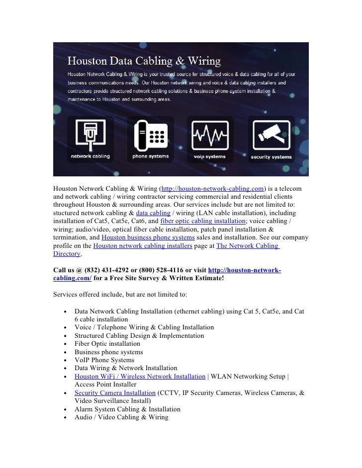 Houston network cabling_fiber_optic_services