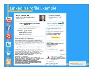LinkedIn Proﬁle Example
 
