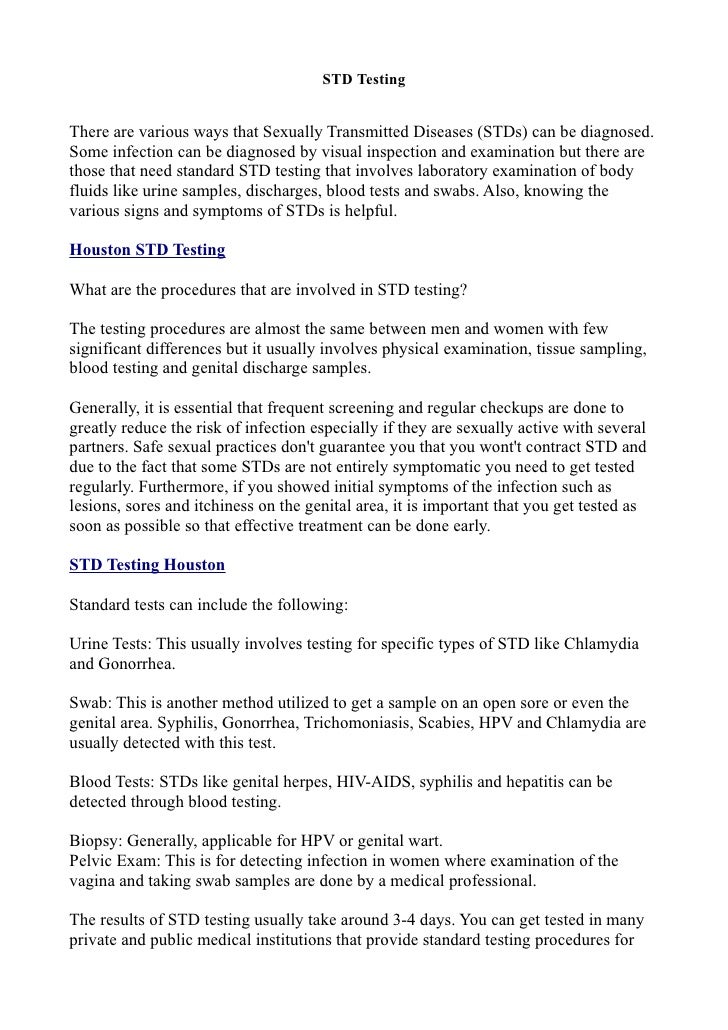 an overview of the testing for sexually transmitted infections A detailed overview of the different types of sexually transmitted infections (sti’s) which might be tested at unity sexual health. an overview of the testing for sexually transmitted infections A detailed overview of the different types of sexually transmitted infections (sti’s) which might be tested at unity sexual health.