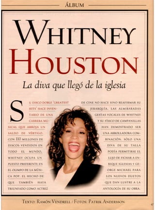 Whitney Houston. Dos artículos