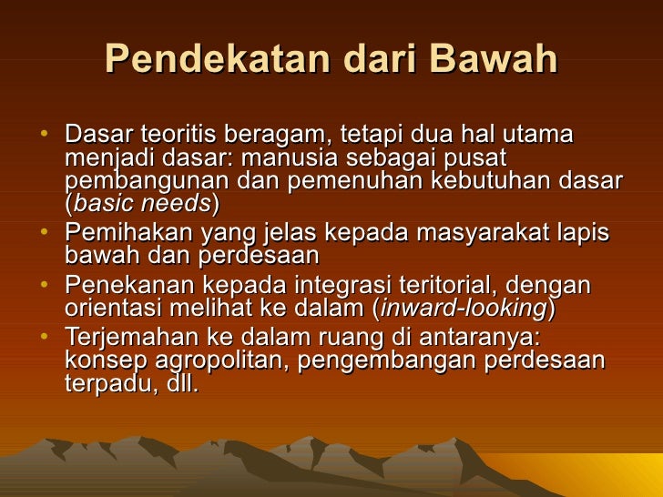 Hout Pendekatan Wilayah