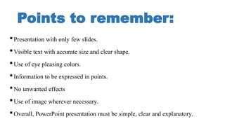How to create effective powerpoint presentation | PPTX
