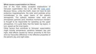 How fast can an atmosphere travel round it's planet?