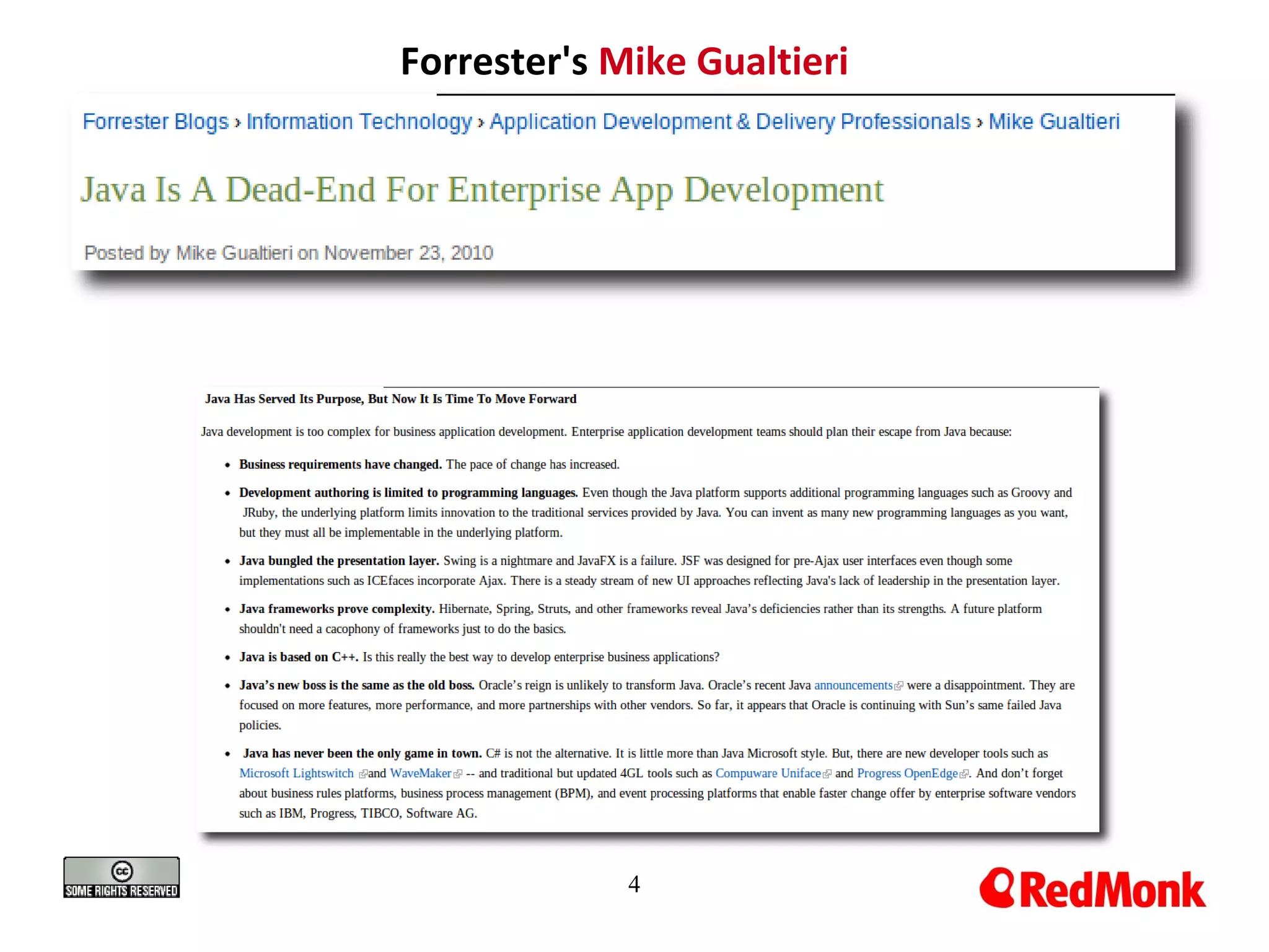 Forrester's Mike Gualtieri
4